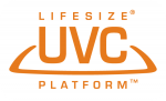 Badge UVCPlatform OrangeOnWhite